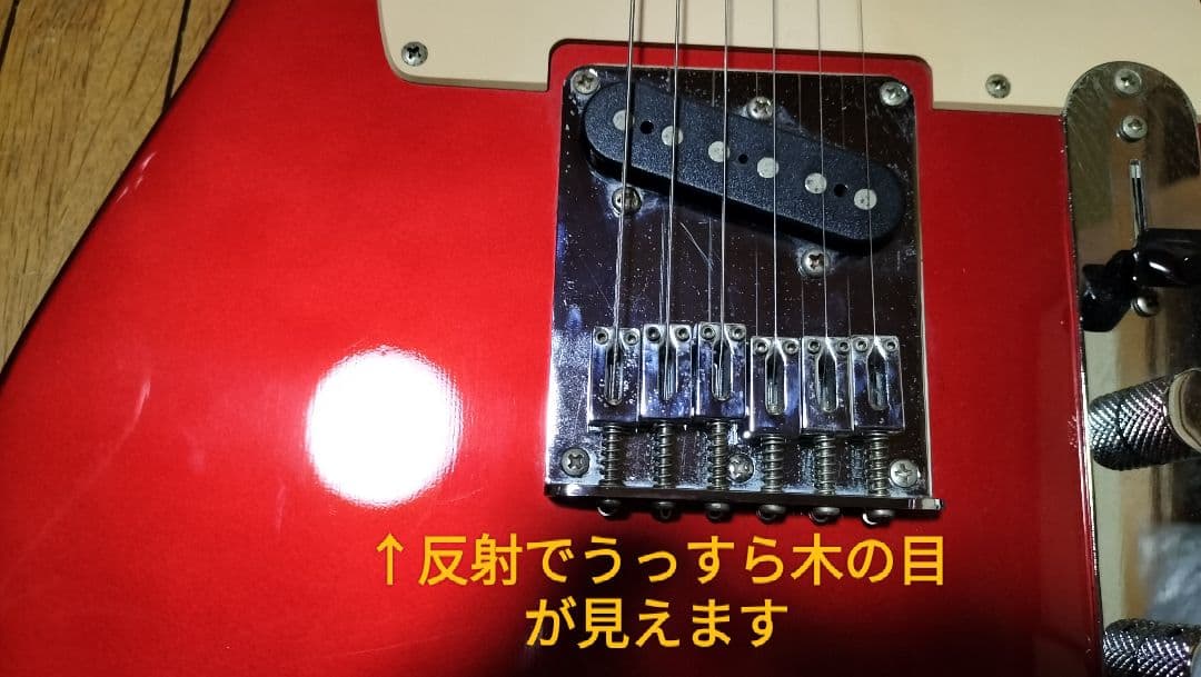 スクワイヤー by fender テレキャスター 赤