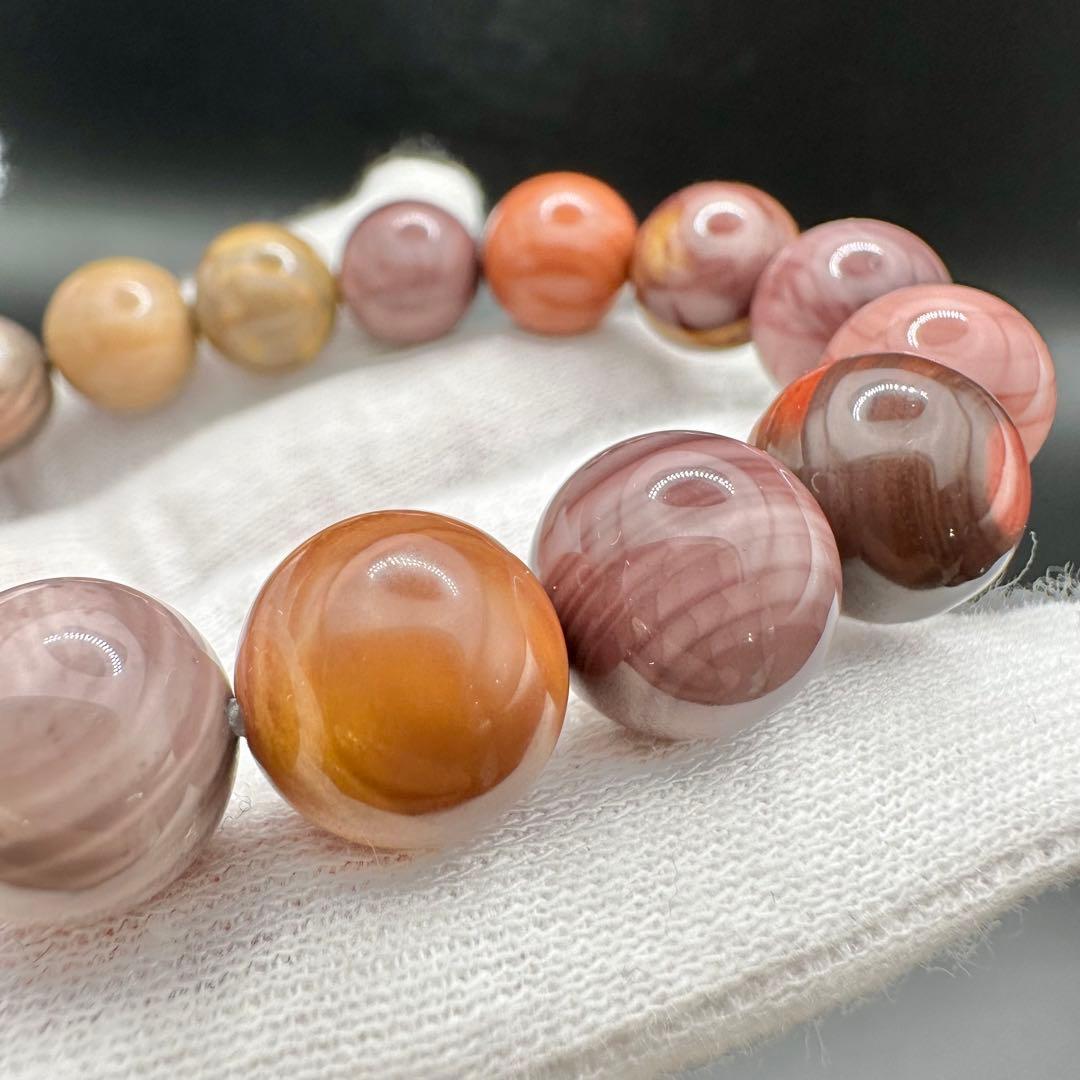 珍しい色味！！　トロピカルカラー　天眼アラシャンメノウ　ブレスレット