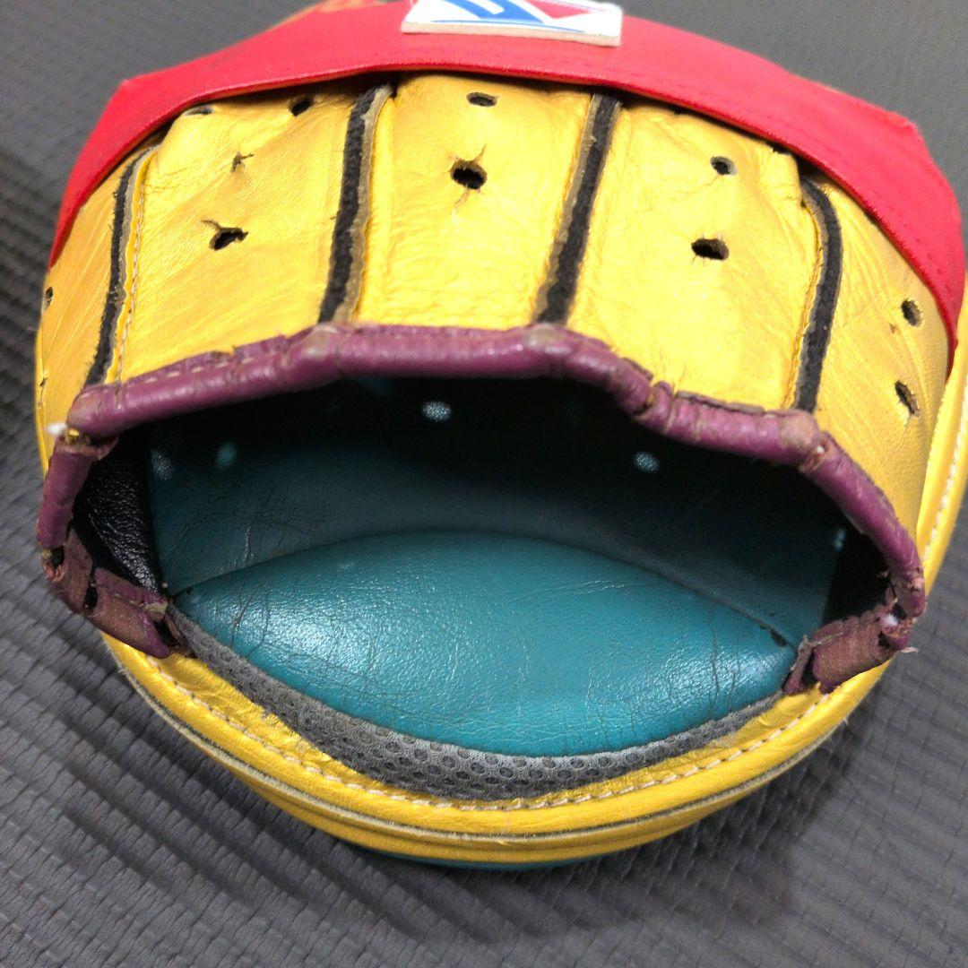 Winning 特注 パンチングミット 赤/金/緑