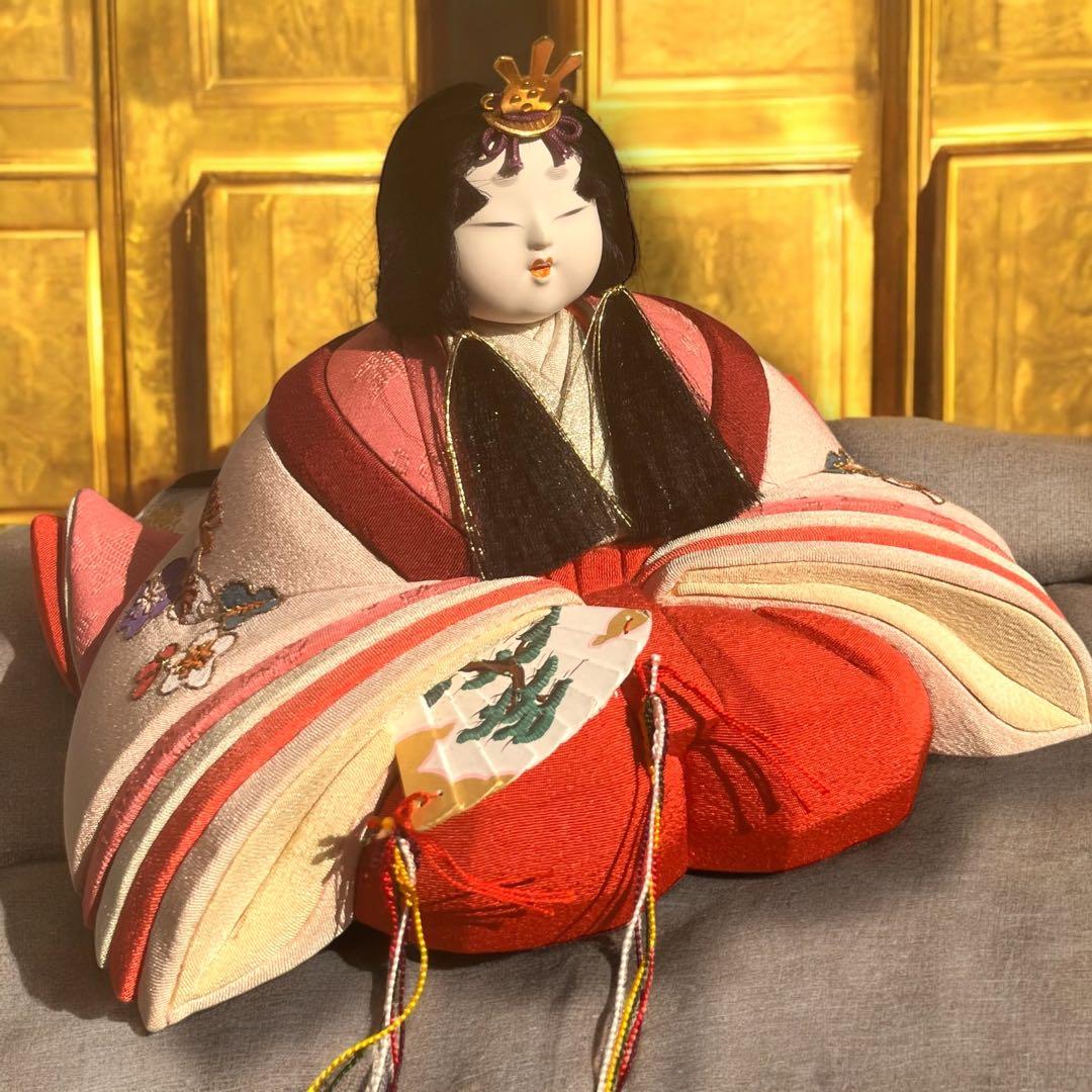 え 雛人形 無形文化財人形師 鈴木賢一 天宇 共箱 江戸 木目込み 人形