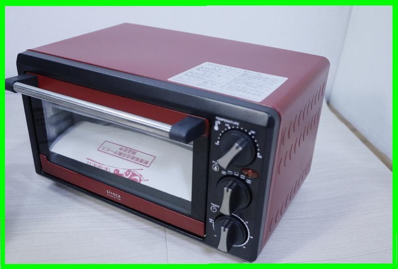 未使用・保管品◆siroca コンベクションオーブン　レッド