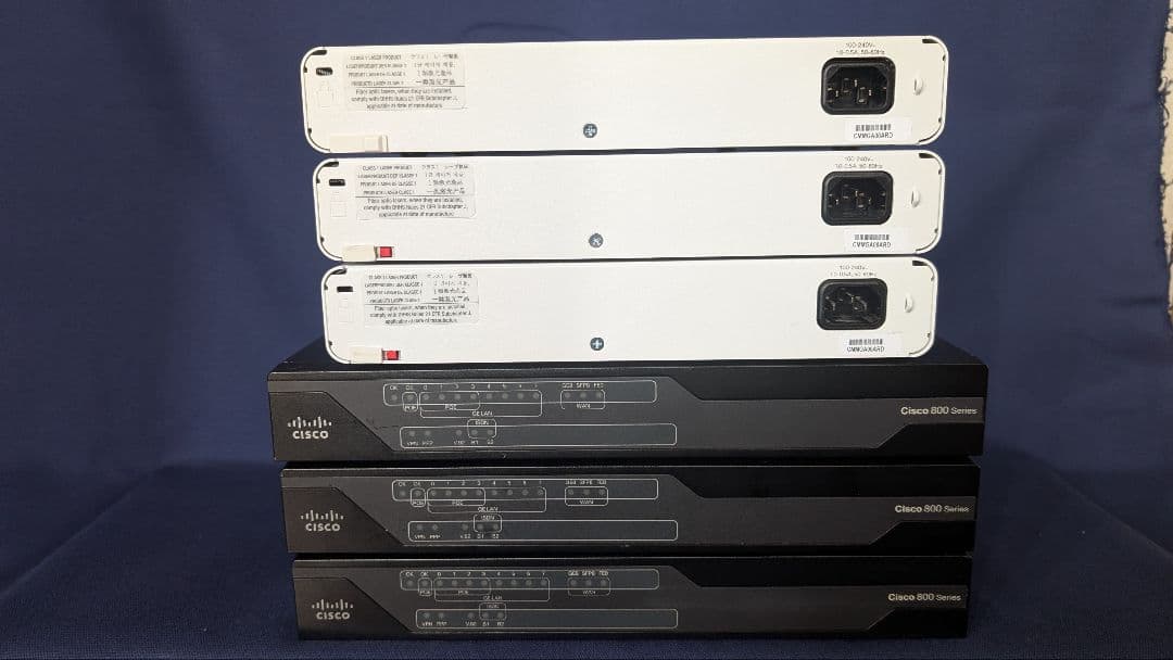 【CCNA、CCNP】CISCO C891F、C2960　静音タイプ　6台セット