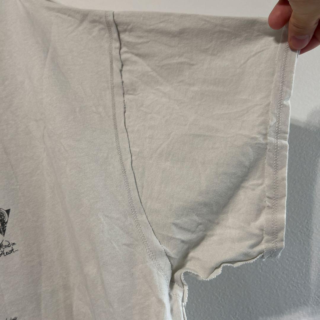 オーラル　ラビリンスビックシルエットTシャツ　白色