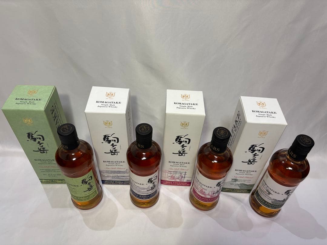 【未開栓・箱付】マルス シングルモルト駒ヶ岳2019-2022 4本セット