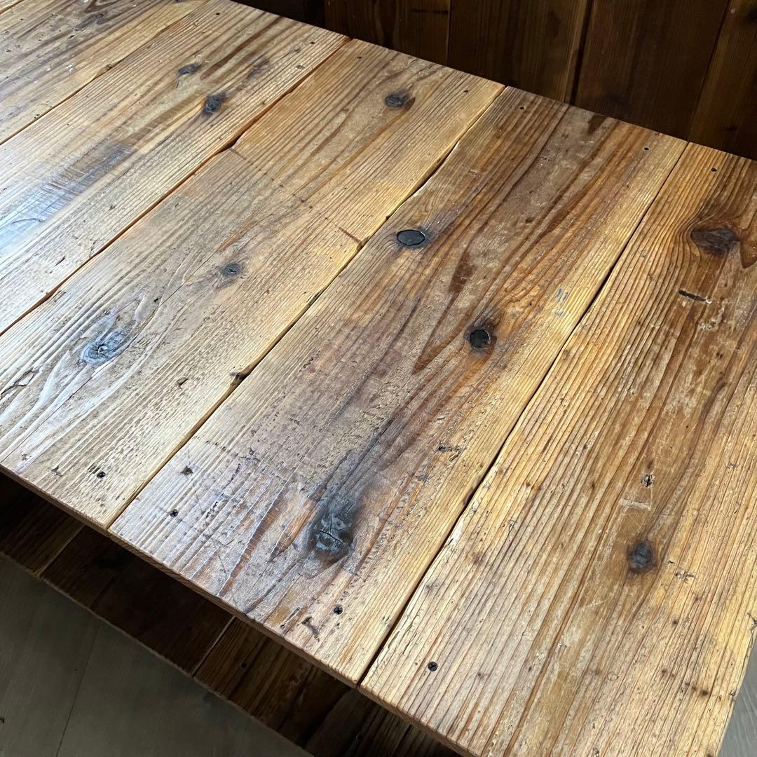 足場板　古材　ローテーブル　コーヒーテーブル　ハンドメイド