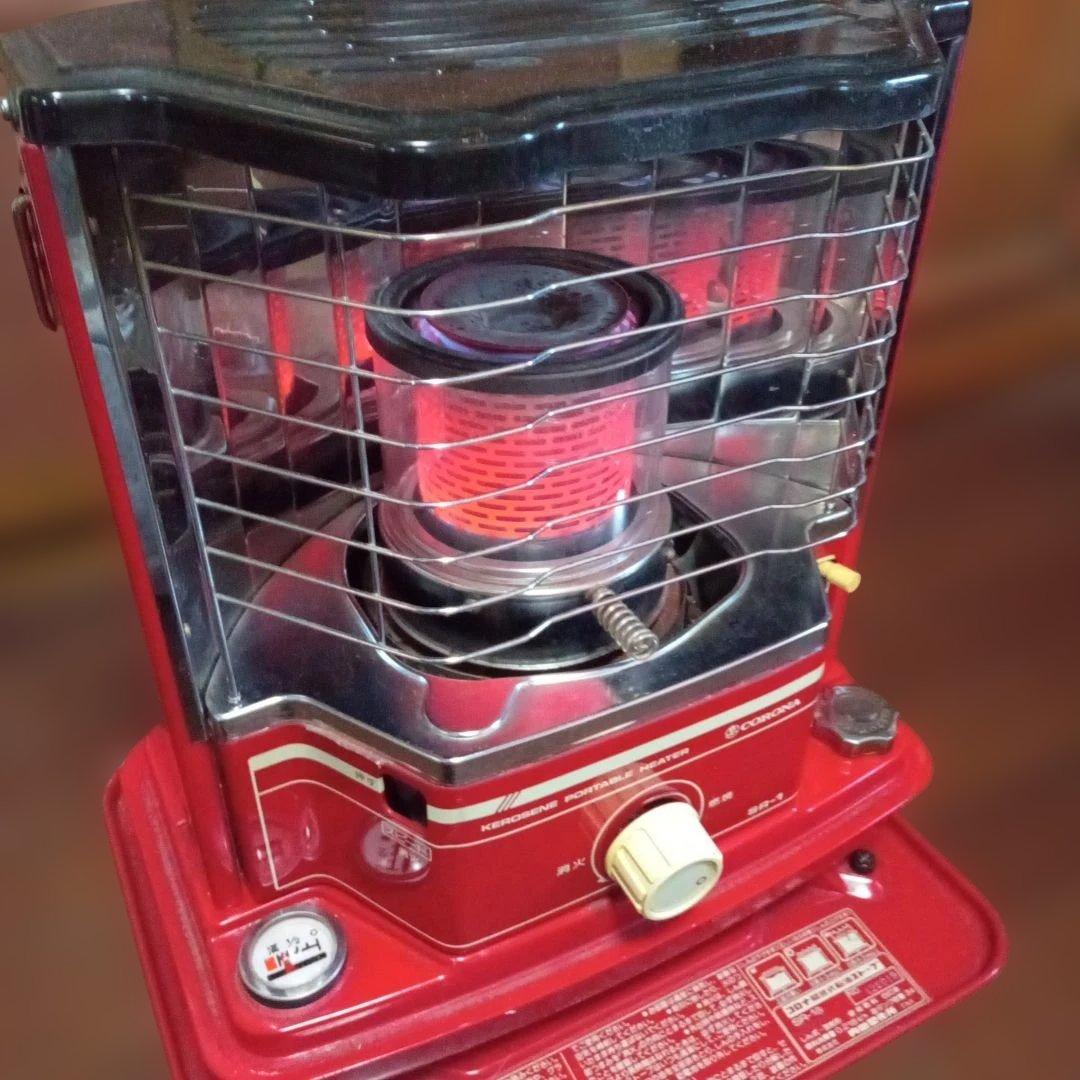 コロナ石油ストーブＳＲ―１後期型　昭和レトロタンク一体型　電子点火OK！