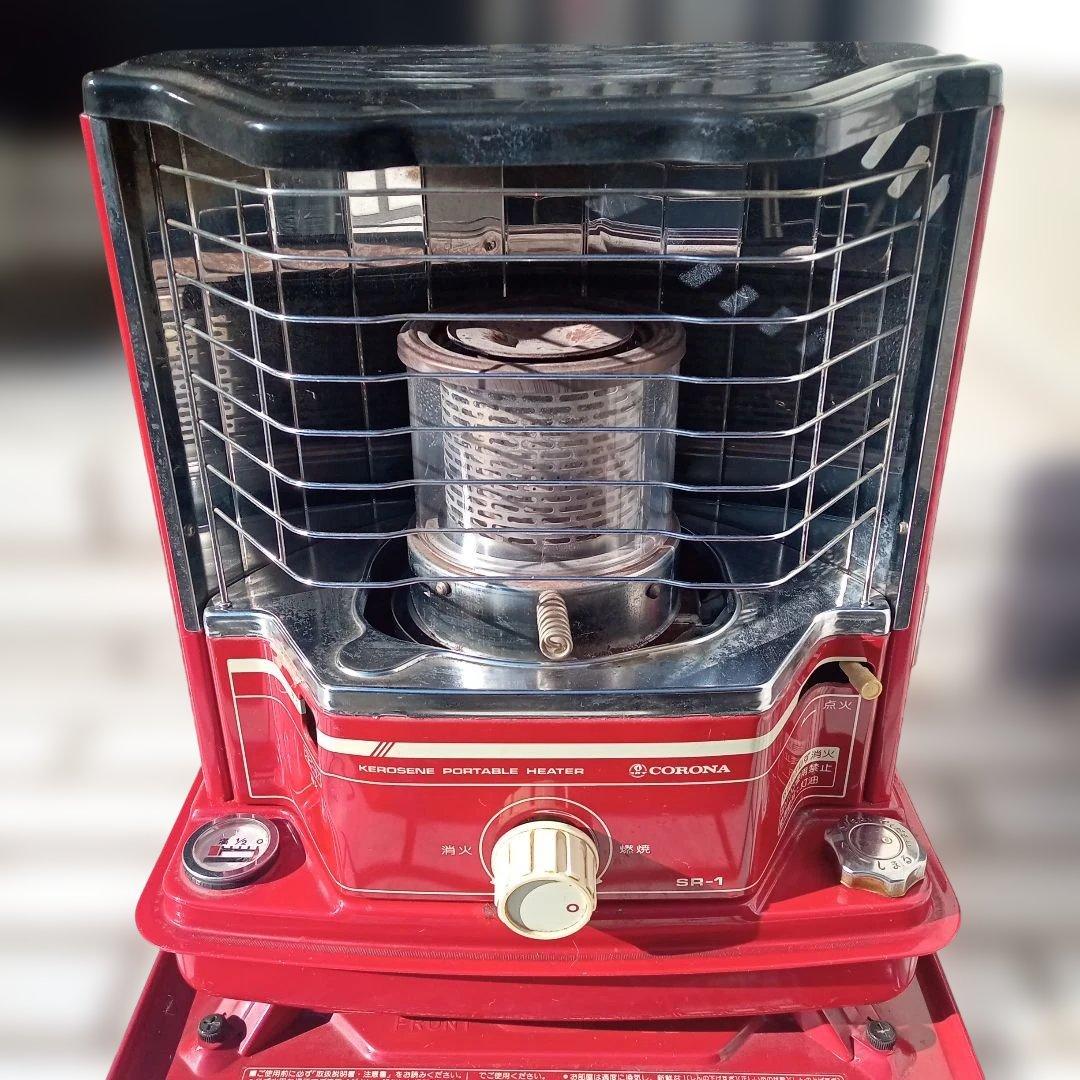 コロナ石油ストーブＳＲ―１後期型　昭和レトロタンク一体型　電子点火OK！
