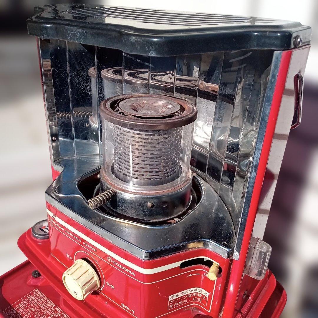 コロナ石油ストーブＳＲ―１後期型　昭和レトロタンク一体型　電子点火OK！