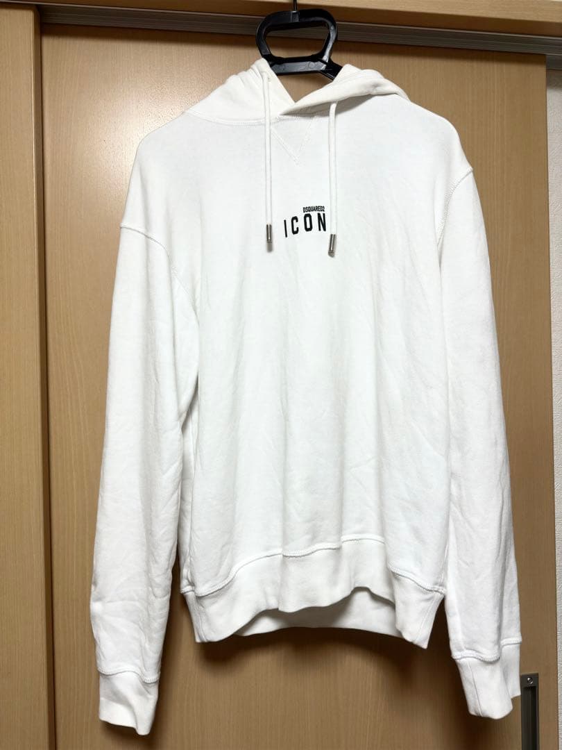 DSQUARED2 ホワイト ICON パーカー S