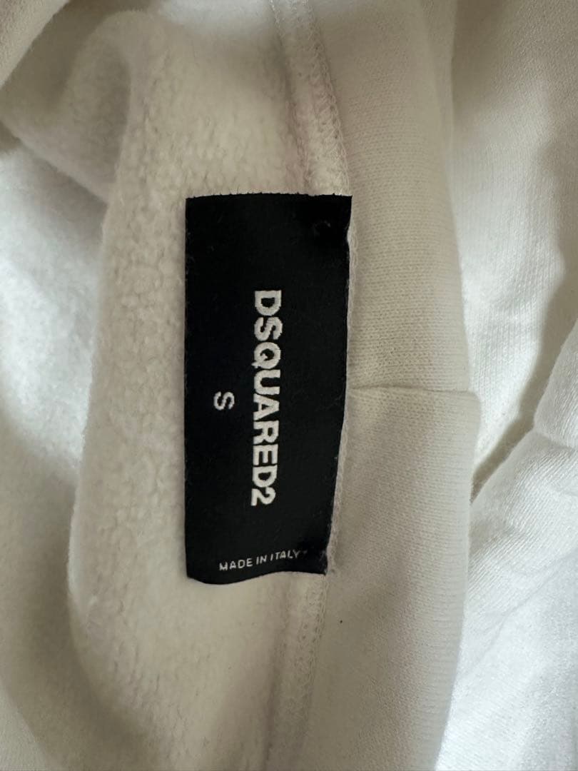 DSQUARED2 ホワイト ICON パーカー S