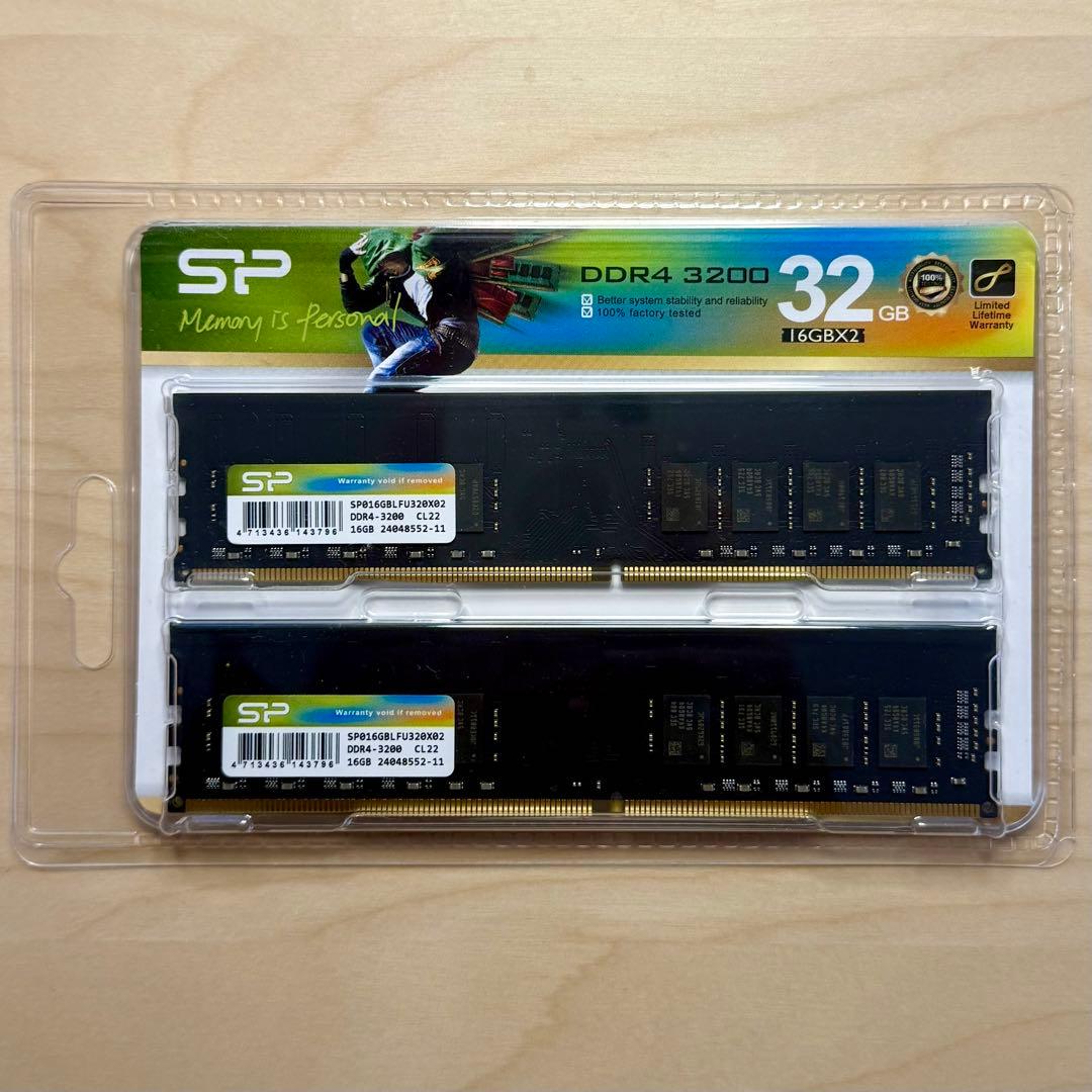 デスクトップ用 メモリ DDR4 3200 32GB（16GB×2枚）