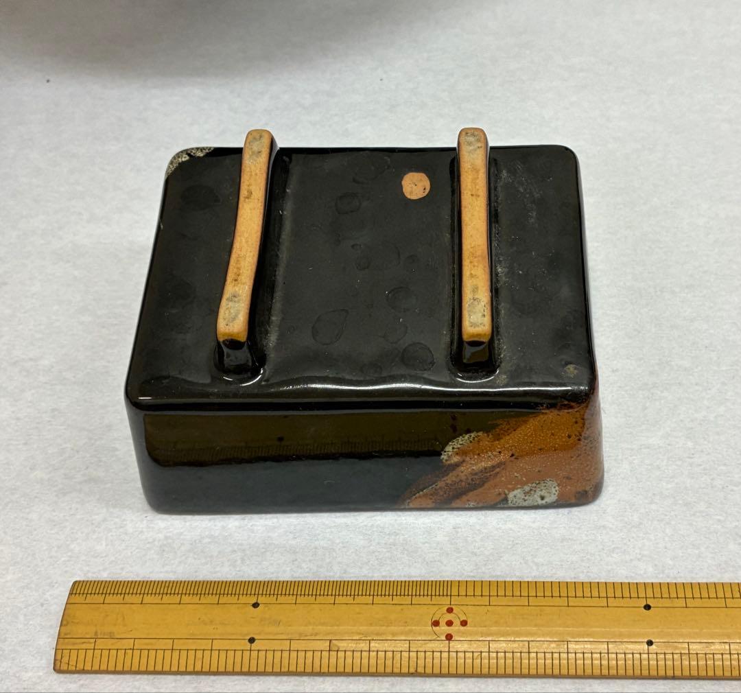 長方形の水盤　花器　花入れ　コンポート