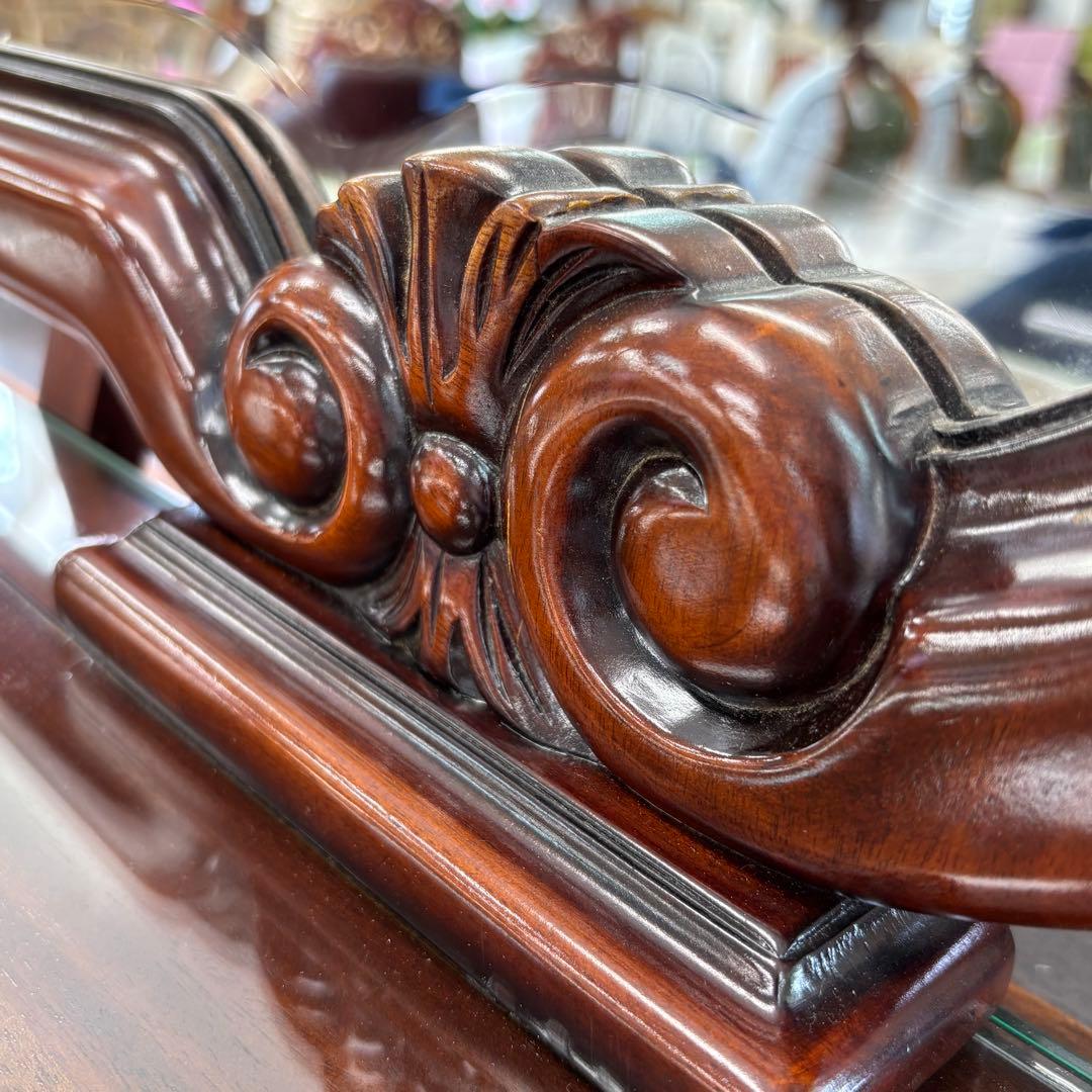 マホガニーアンティーク調 高級 大型チェスト 収納 4段チェスト