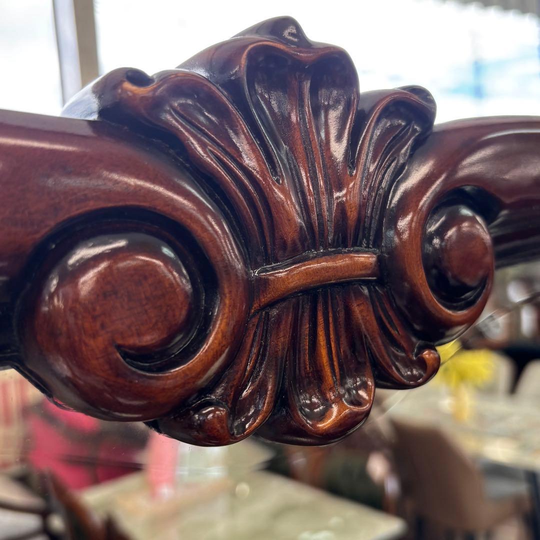 マホガニーアンティーク調 高級 大型チェスト 収納 4段チェスト