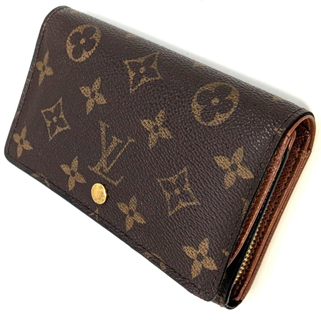 ルイヴィトン モノグラム ビエ トレゾール L字型ファスナー 折り財布 B12