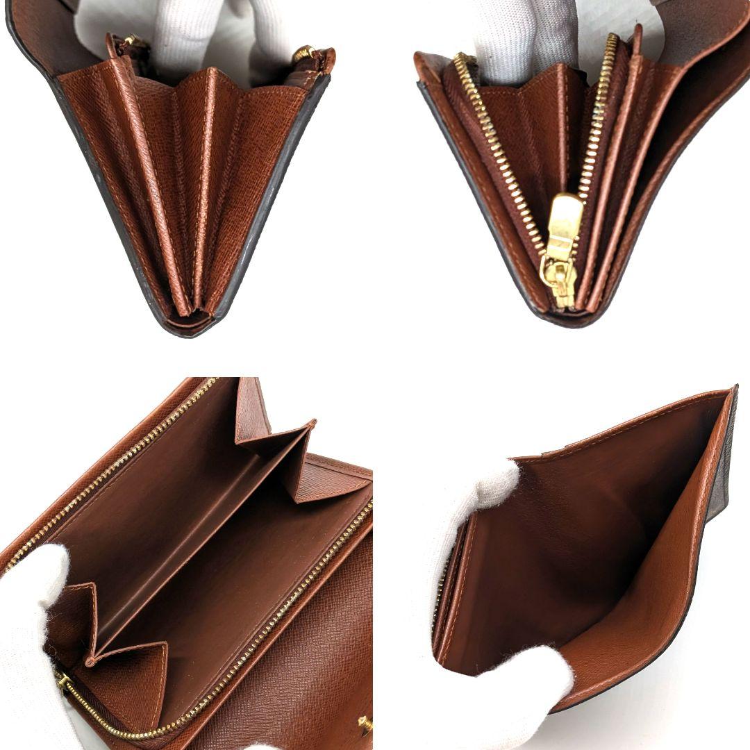 ルイヴィトン モノグラム ビエ トレゾール L字型ファスナー 折り財布 B12