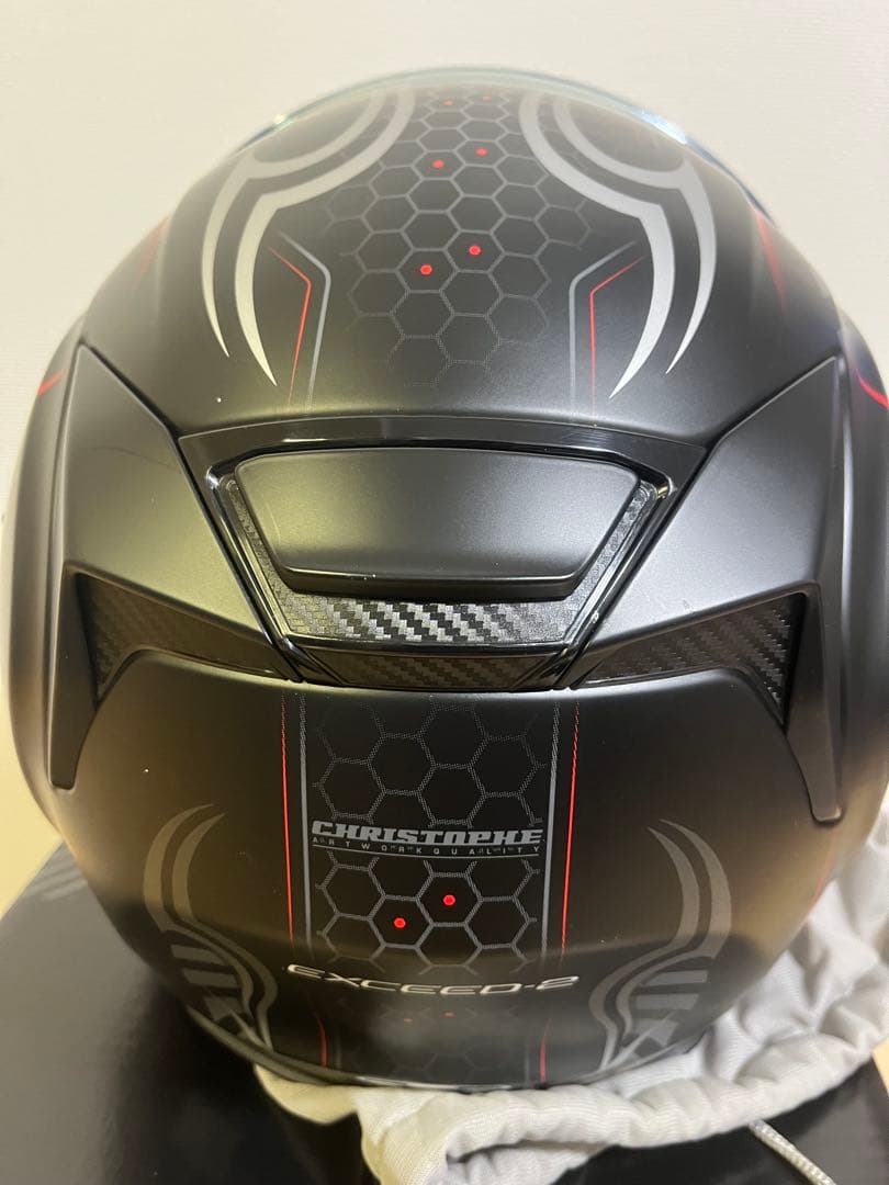Kabuto EXCEED 2 CYBER XL/XXL フラットブラックレッド