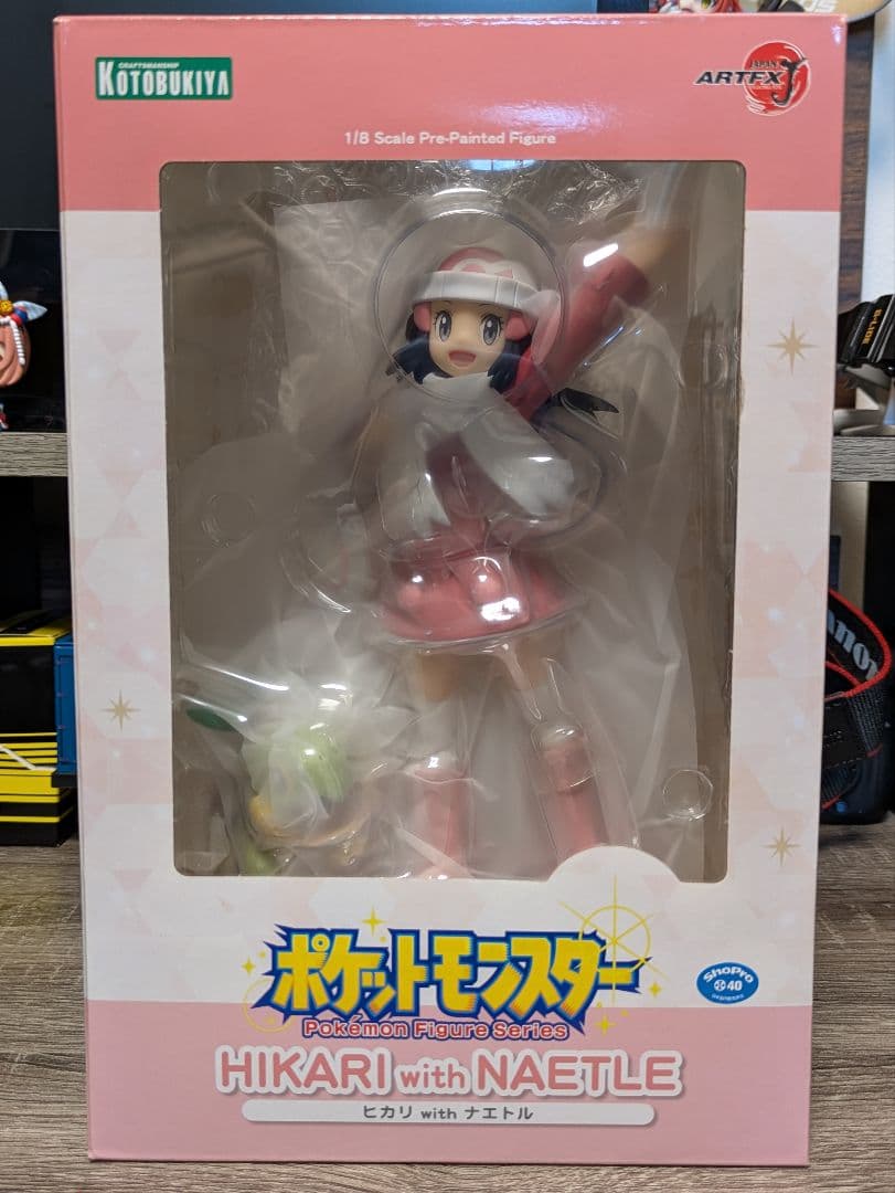 KOTOBUKIYA　ポケットモンスター　ヒカリwithナエトル　フィギュア