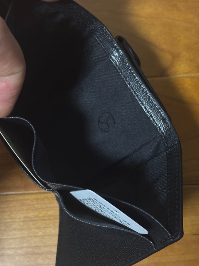 SAN HIDEAKI MIHARA 山羊革 3つ折り SMO-MGN ブラック