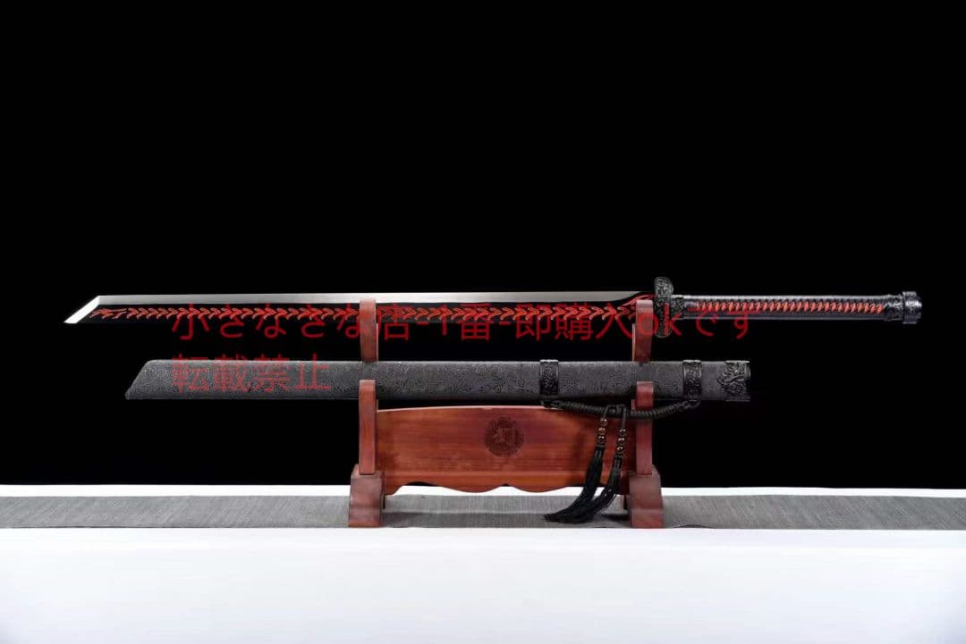 黒金古刀~赤血狂刀  古兵器 武具 刀装具 日本刀 模造刀 居合刀