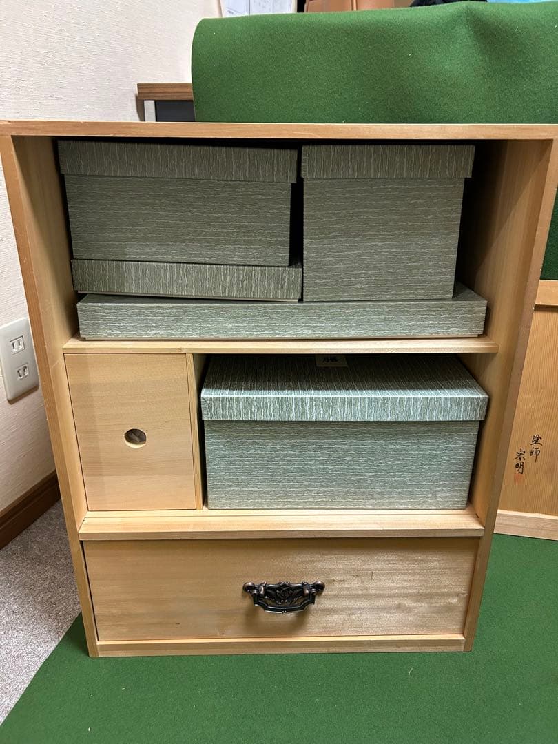 山中塗　懐石道具　一揃　塗師　宗明　未使用、美品