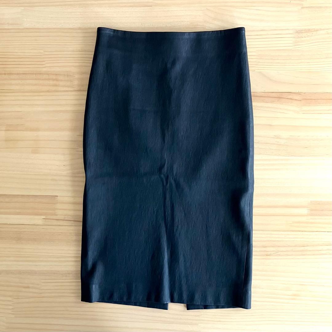 美品 theory SKINNY PENCIL SKIRT 00 XS 黒