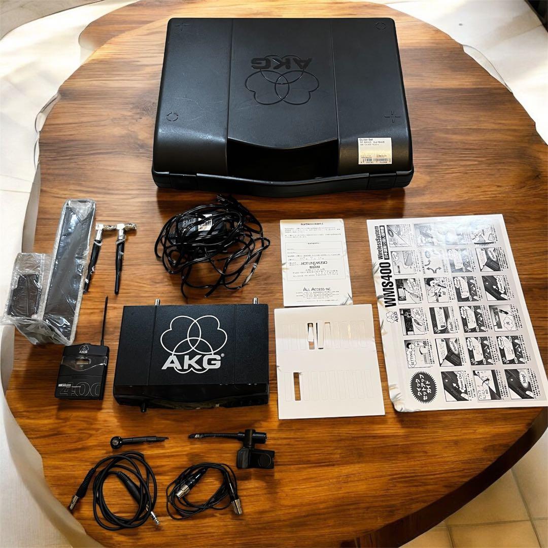 稼働品 AKG C519ML & PT 400 ワイヤレスマイクセット 管楽器用