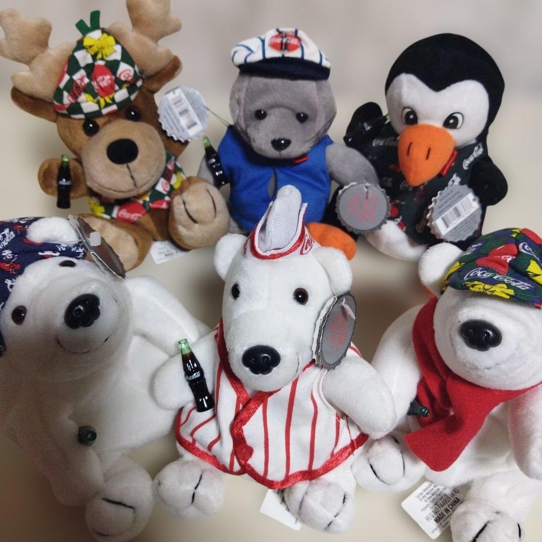 コカ・コーラ ビーンバッグプラッシュ ぬいぐるみ 6体まとめ売り