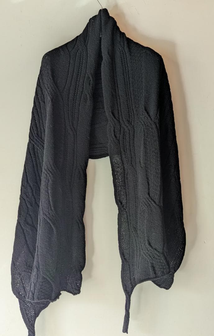 2021 未使用　ババグーリ　ウールケーブル編みマフラー　ヨーガンレール