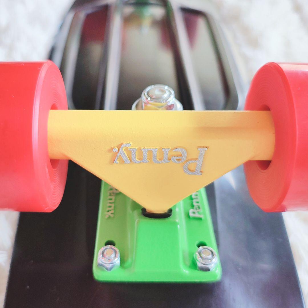 【美品】Penny ペニー スケートボード ラスタカラー スケボー 27インチ