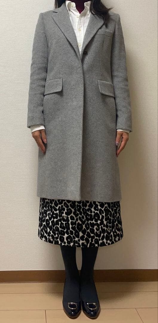 【Max Mara】グレー チェスターコート（小さな虫食い有り）