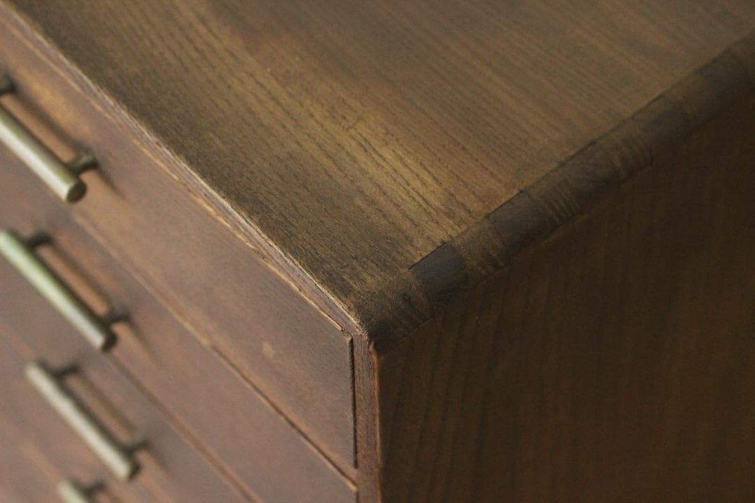 レトロ 卓上小引き出し 抽斗 5杯 収納 小物入れ レターケース B5 木製