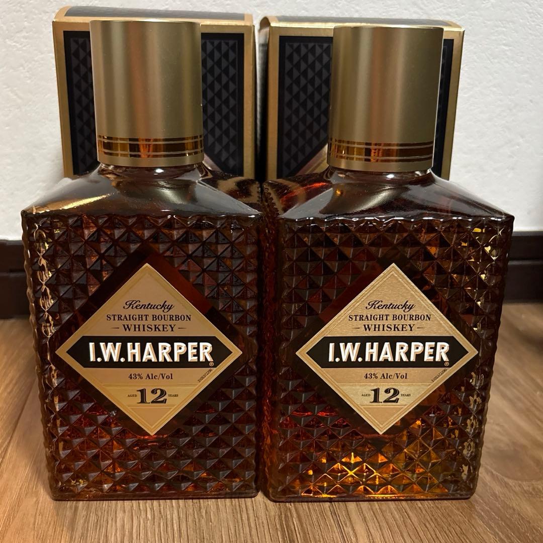 【旧ラベル】I.W. HARPER 12年 I.W.ハーパー 12年　　2本