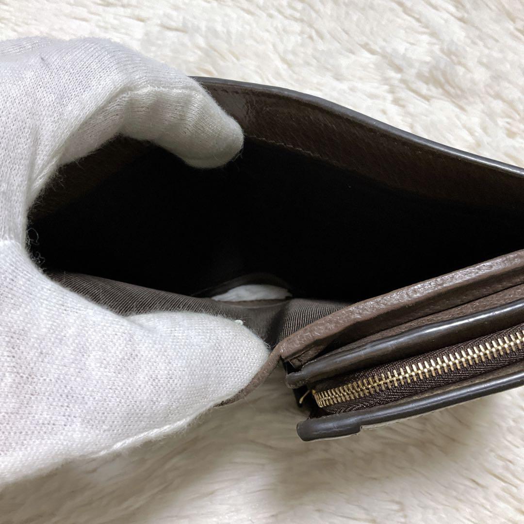 ♡美品♡グッチ オフィディア 二つ折り財布 GGマーモント シェリーライン ロゴ