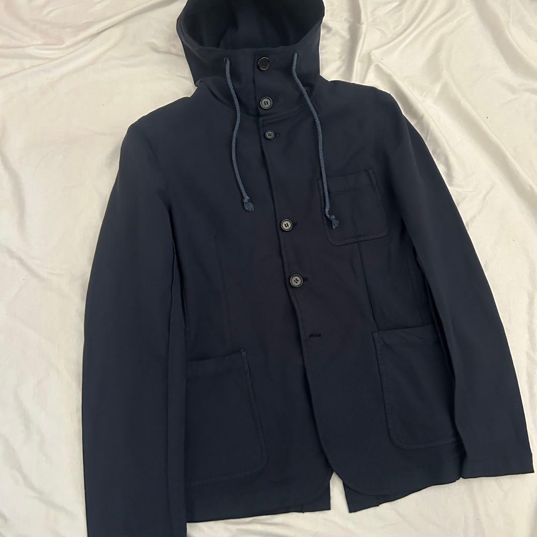 COMME des GARCONS ポリエステル 製品染め フードジャケット