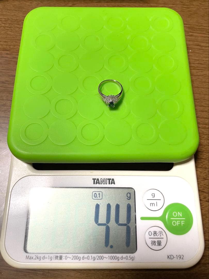 pt900 サファイア　ダイヤモンド　リング