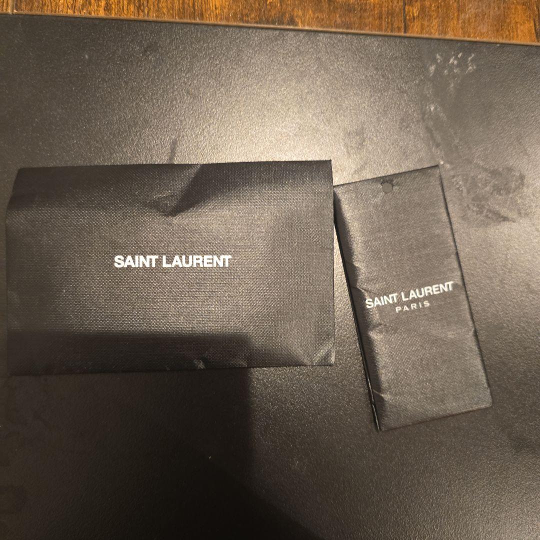 SAINT LAURENT ブラック レザー シングルライダース