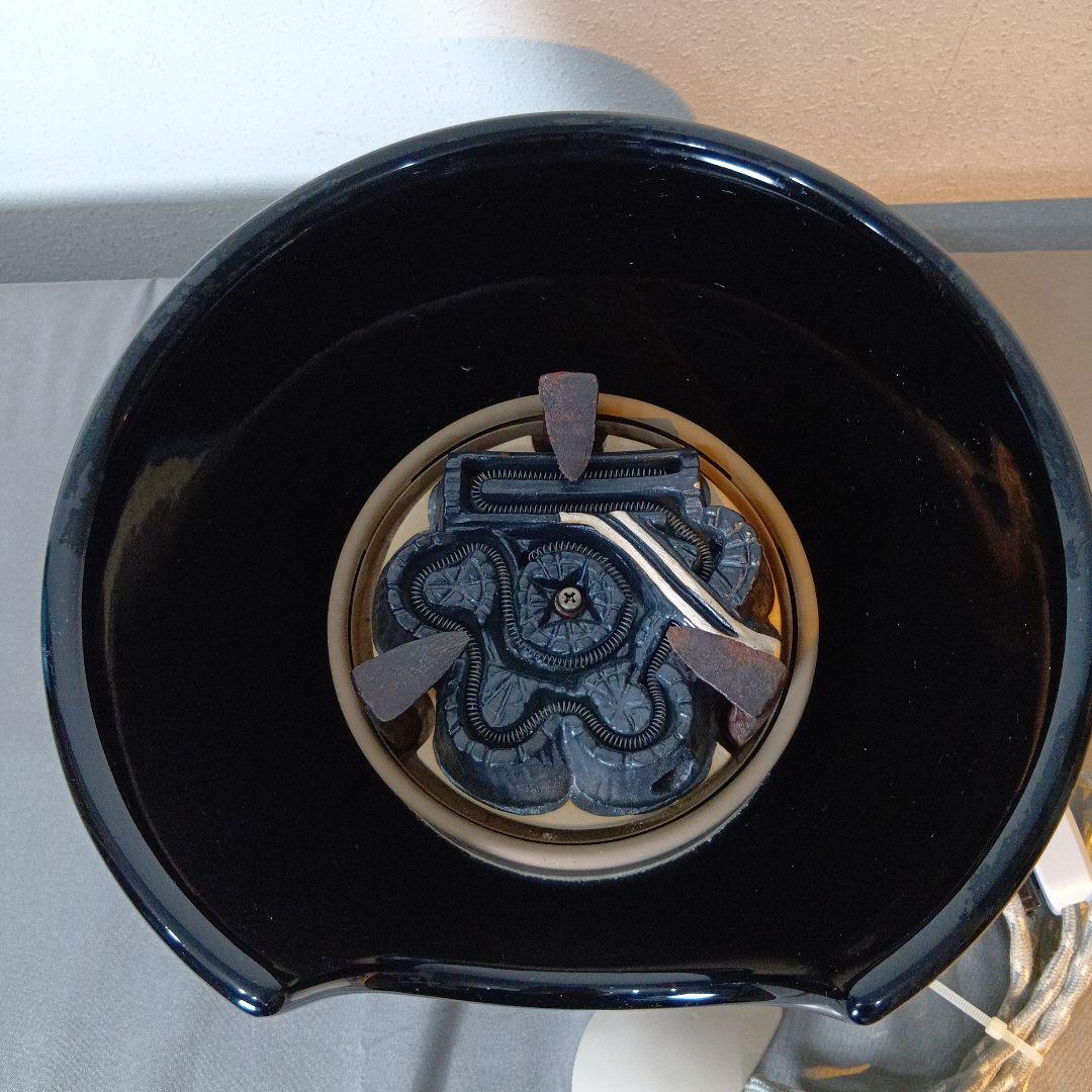 値下げ茶道具　風呂型電熱器　真塗紅鉢型　　　 敷板付