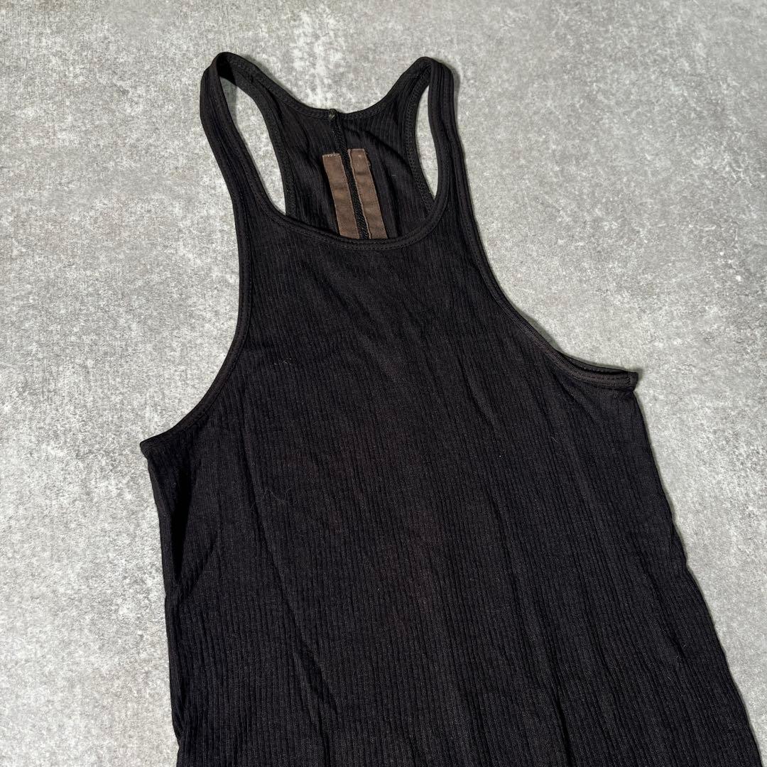Rick Owens リブタンク　タンクトップ　レーヨン　シルク【42】正規品