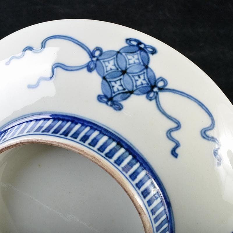 鍋島焼　色鍋島　染錦　柘榴文　高足皿　V　R5828