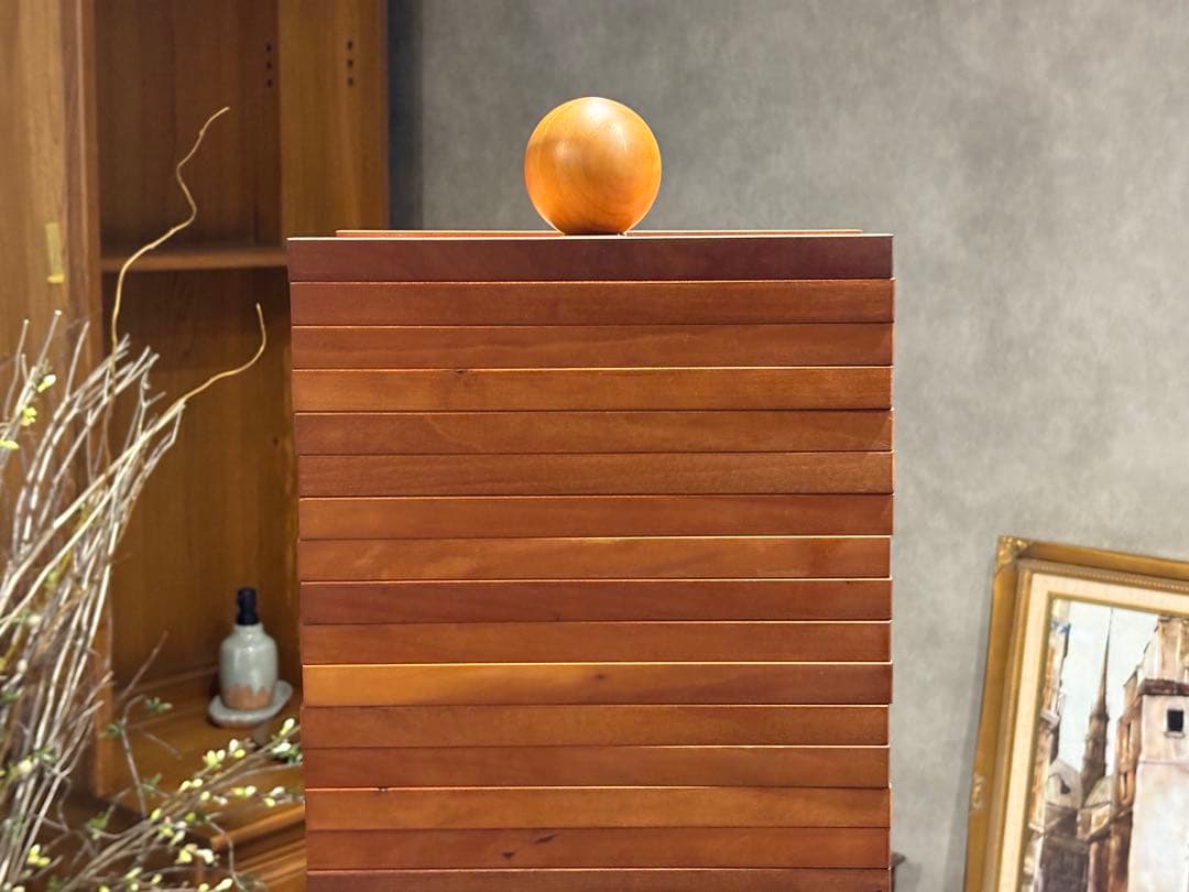 ② Jonny B 回転式CDラック　コレクションケース　ウォールナット　RZ