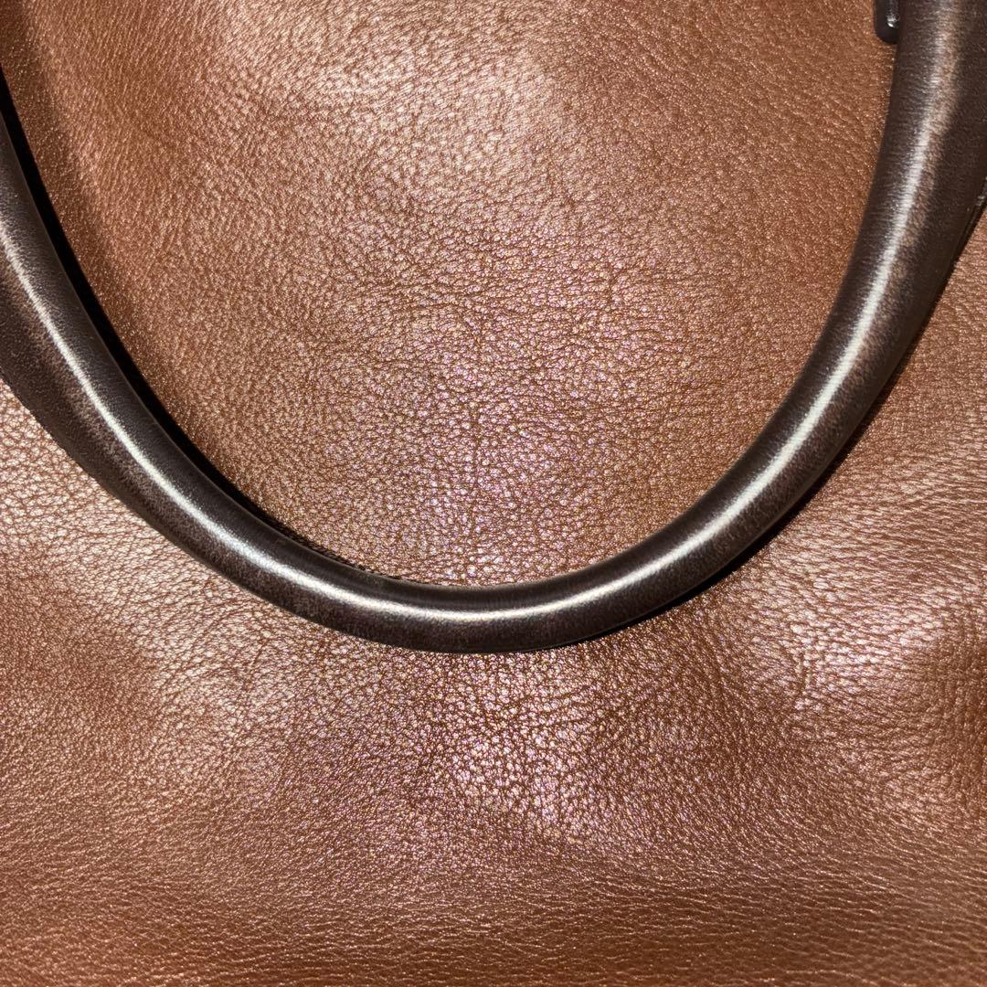 TUMI ブラウン レザー ビジネスバッグ