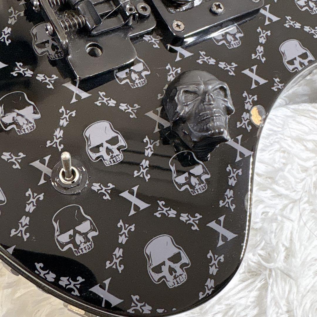 【希少】 FERNANDES ZO-3 芸達者 アンプ内蔵 スカル ブラック