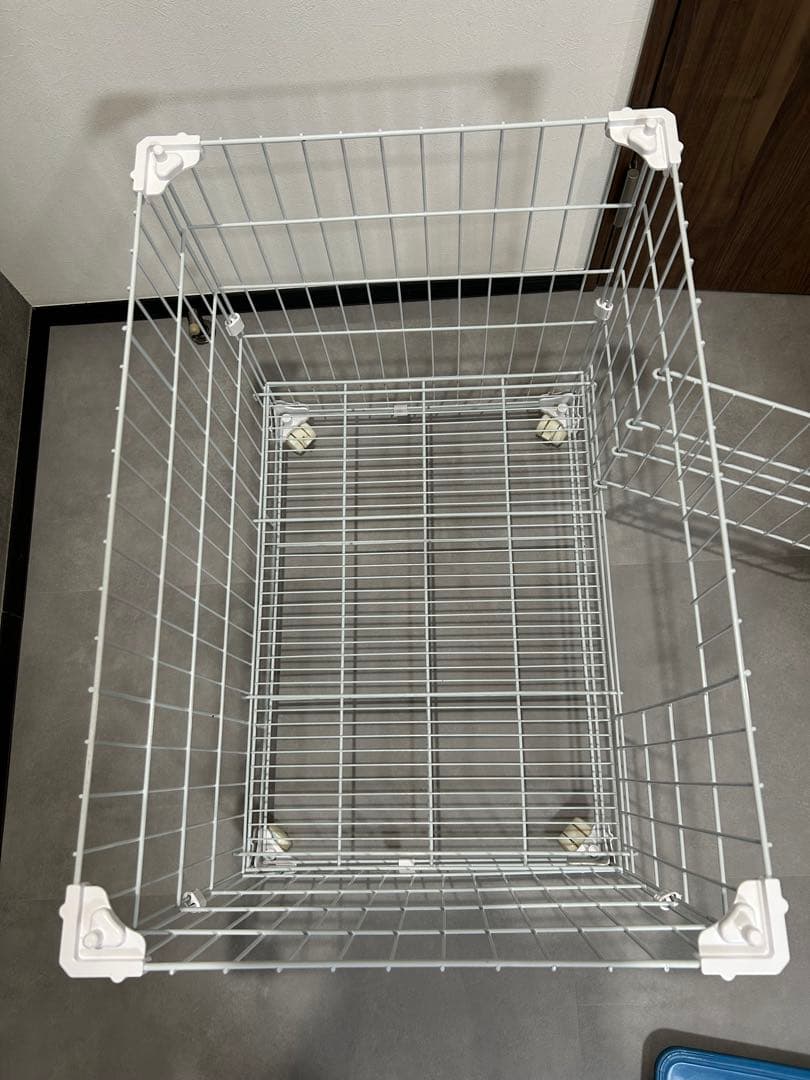 ホワイトメタルワイヤーケージ 大きめ