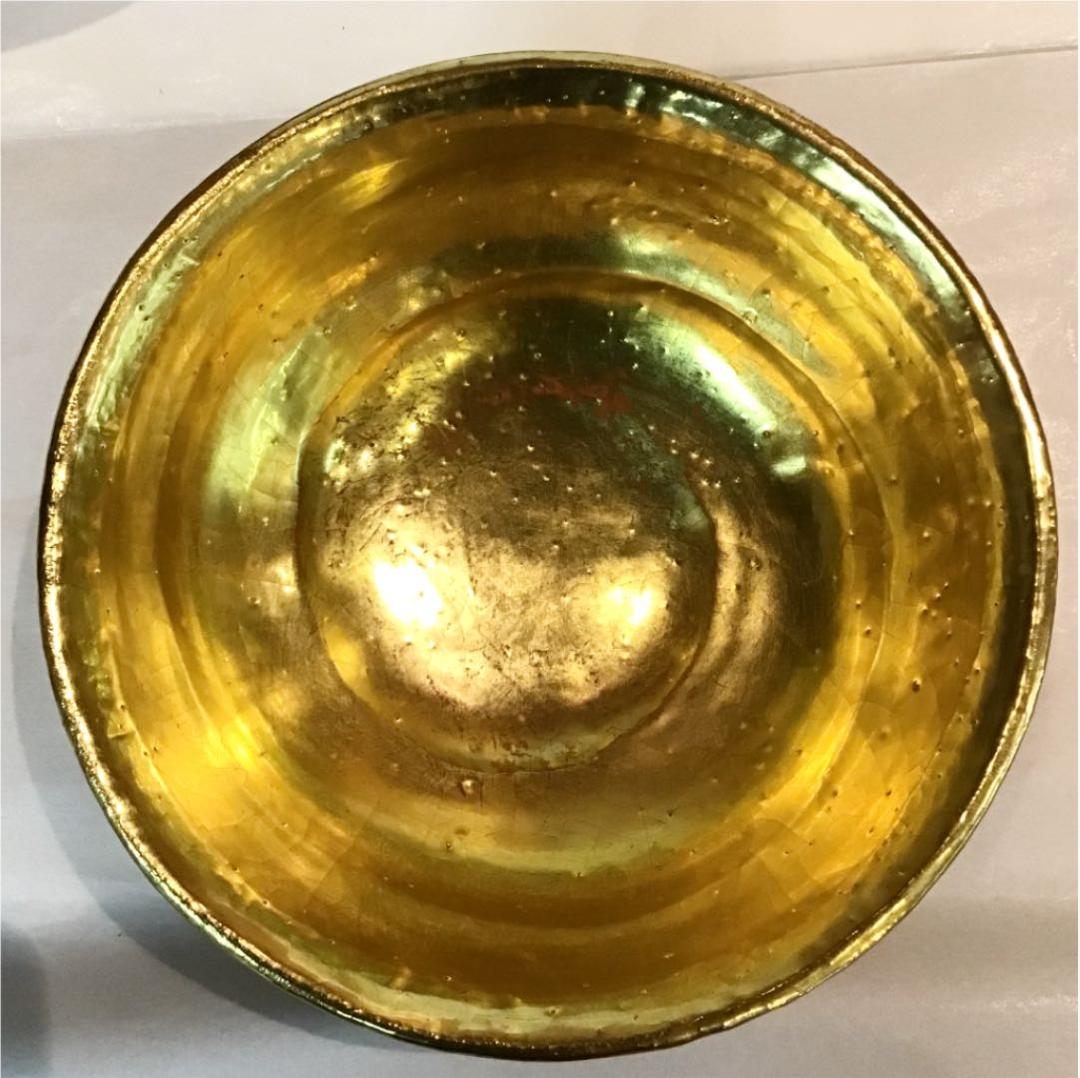 【茶道具】赤楽 嶋台茶碗 吉村楽入造 七代 如心斉好