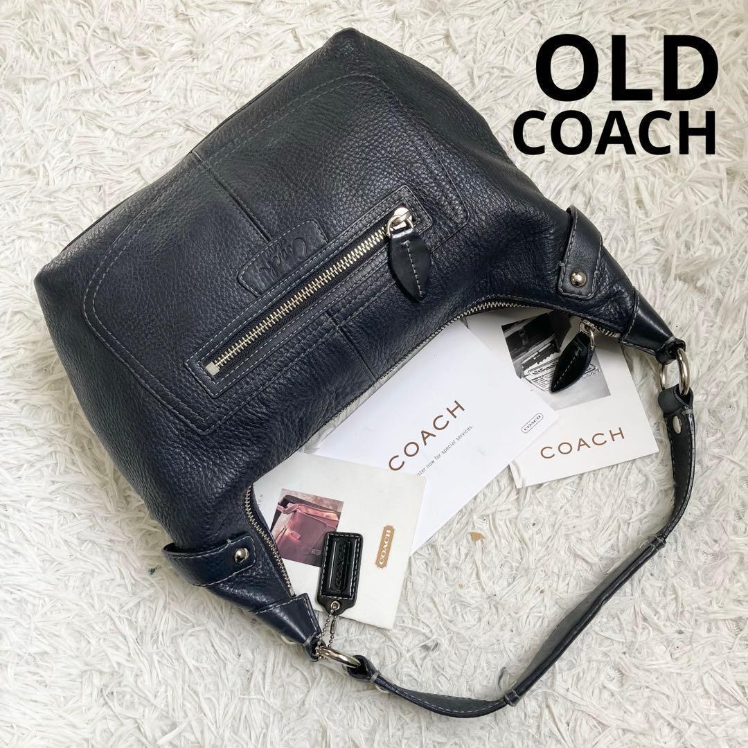 バッグ vintage coach old soho half moon black