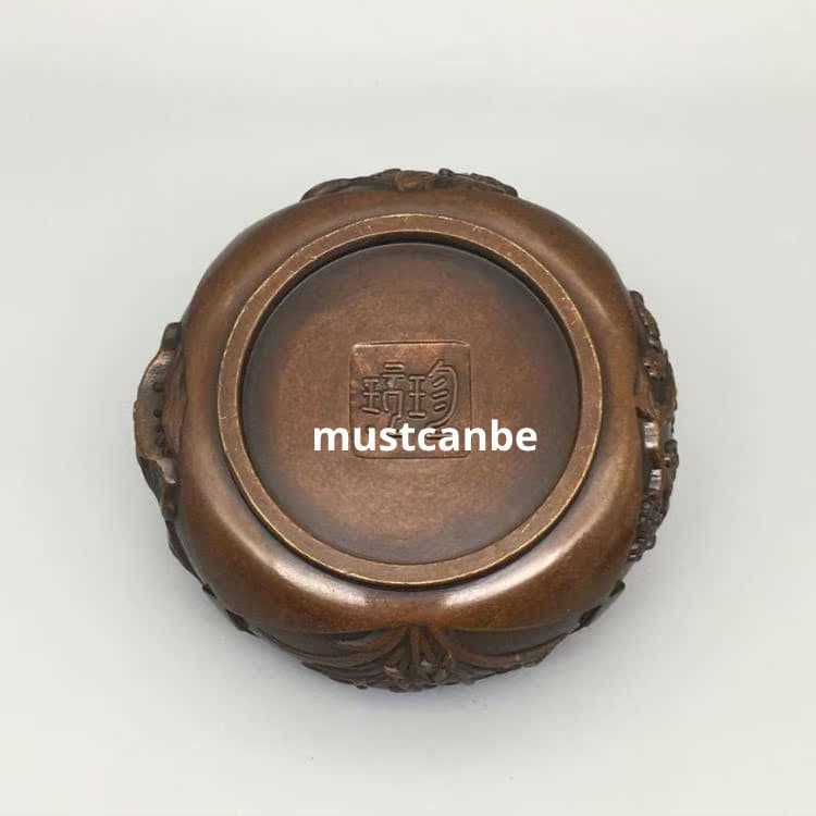 銅製 瓢簞香炉 香薫炉 室内檀香炉 茶道具 香道具 工芸品 置物