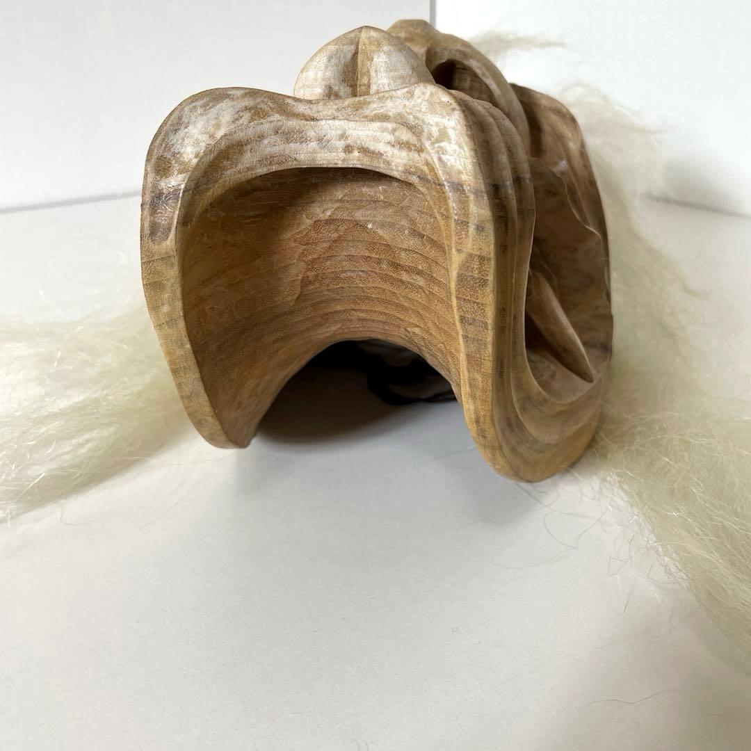 #XG552 作家・小森惠雲作・佐賀鬼・鬼面・能面・神楽面・鹿島一刀彫・杉彫