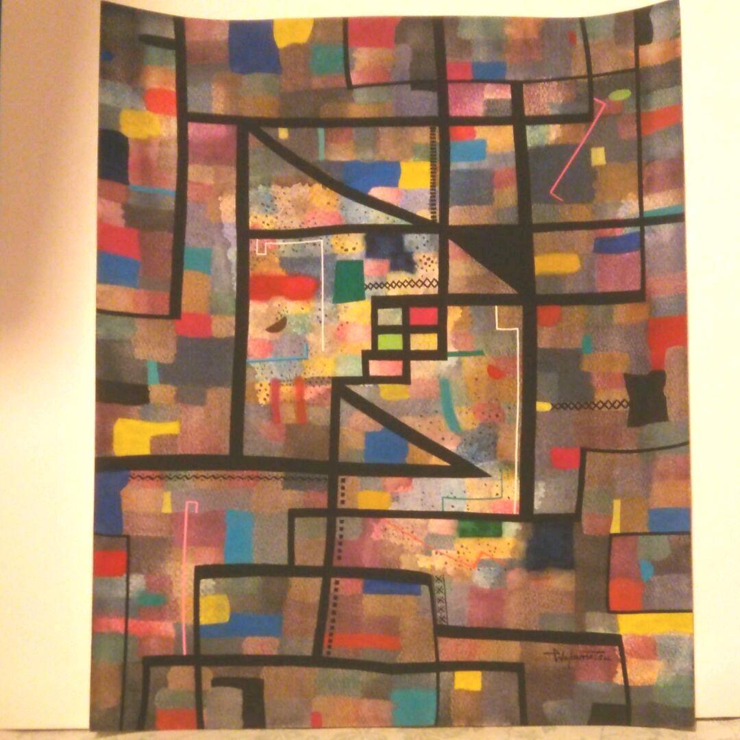 水彩画　ハーモニーNO.6 F8号