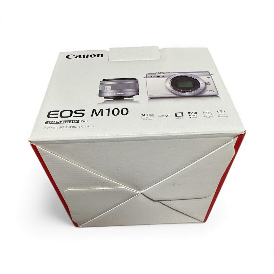 完品美品【Canon】EOS M100 EF-M15-45 IS ST